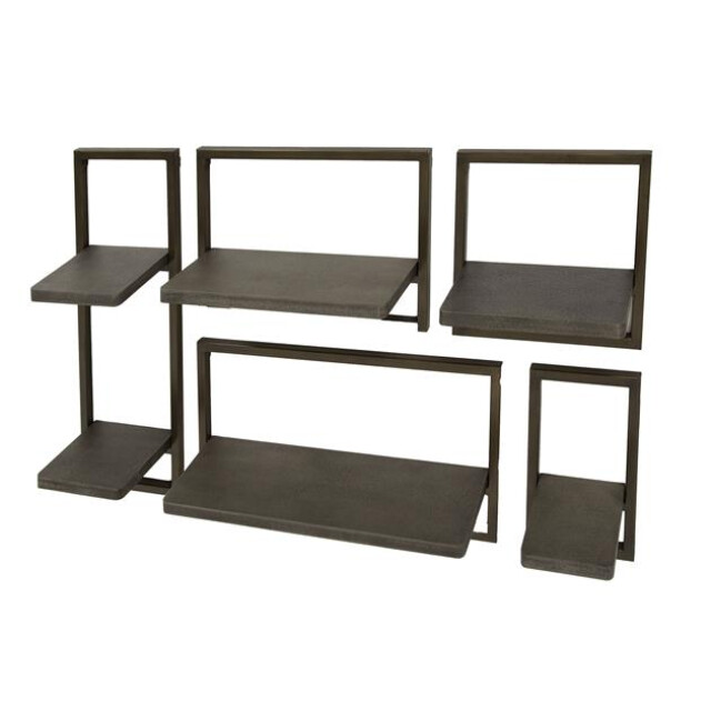 Hoyz wandschap ferro brons antiek set van 5 3183974 large