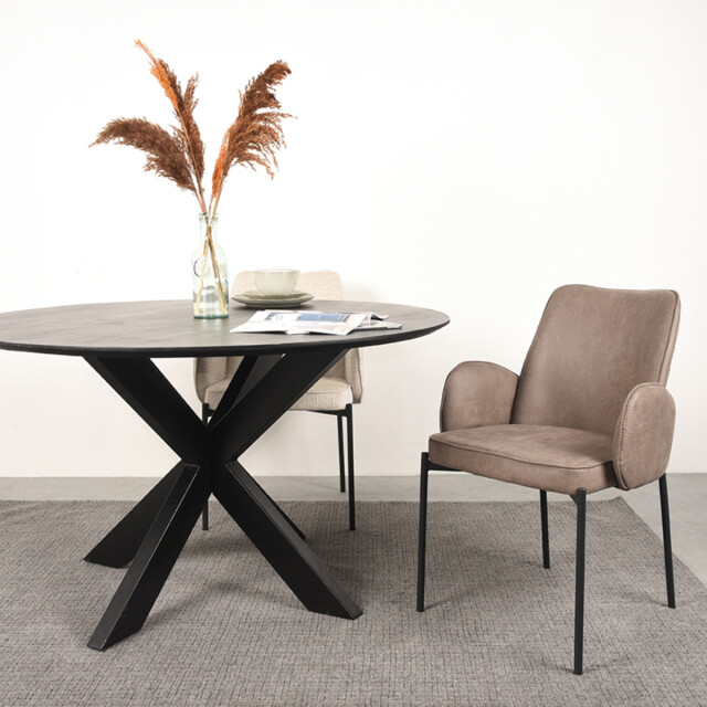 Label51 Eetkamerstoel joni - micro suede set van 2 3183495 large