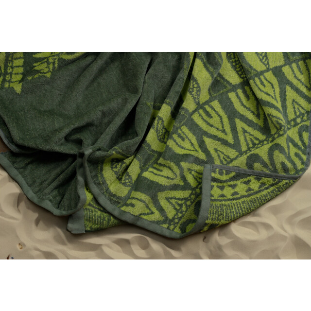 Phlox Strandlaken 100% katoen 1 zijde velour 90x160 marile green 2904475 large