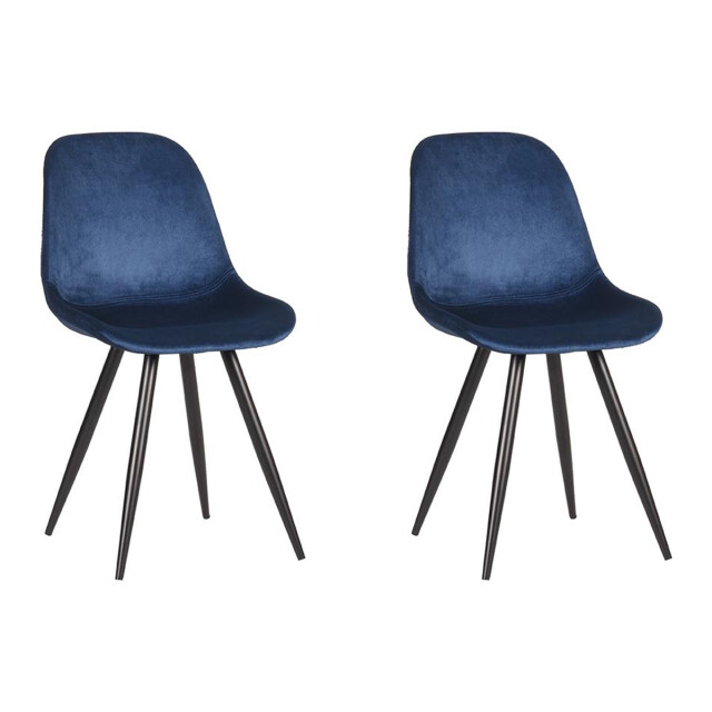 Label51 Eetkamerstoel capri - fluweel set van 2 3183213 large