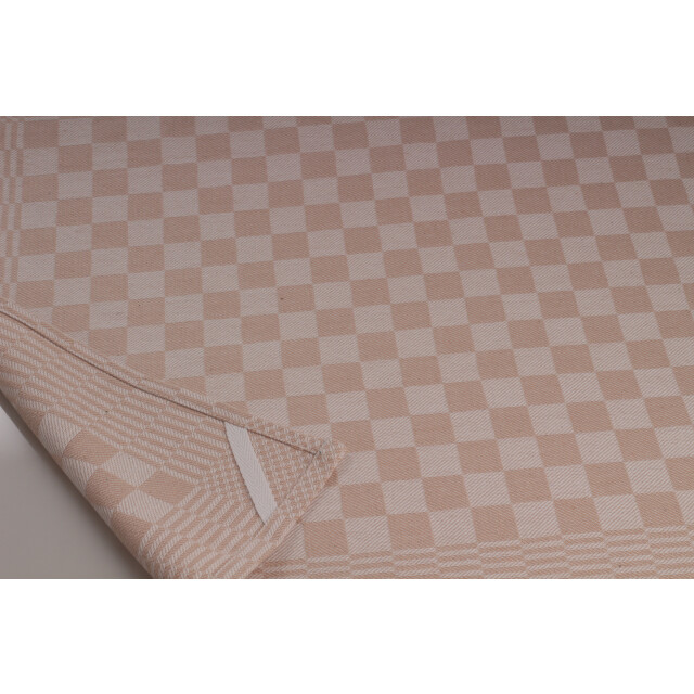 DoubleDry Theedoeken set 12 stuks 50x70 cm 100% katoen blokpatroon - 2826019 large