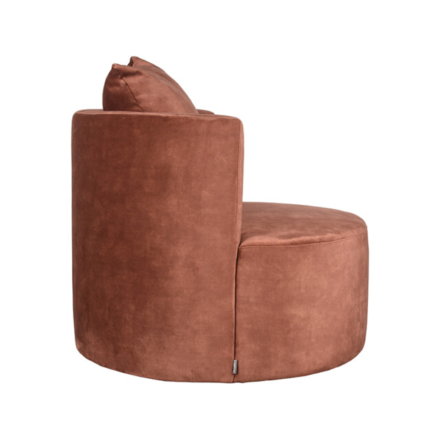 Label51 Fauteuil evy 90x90x75 cm rust velours 3183511 large