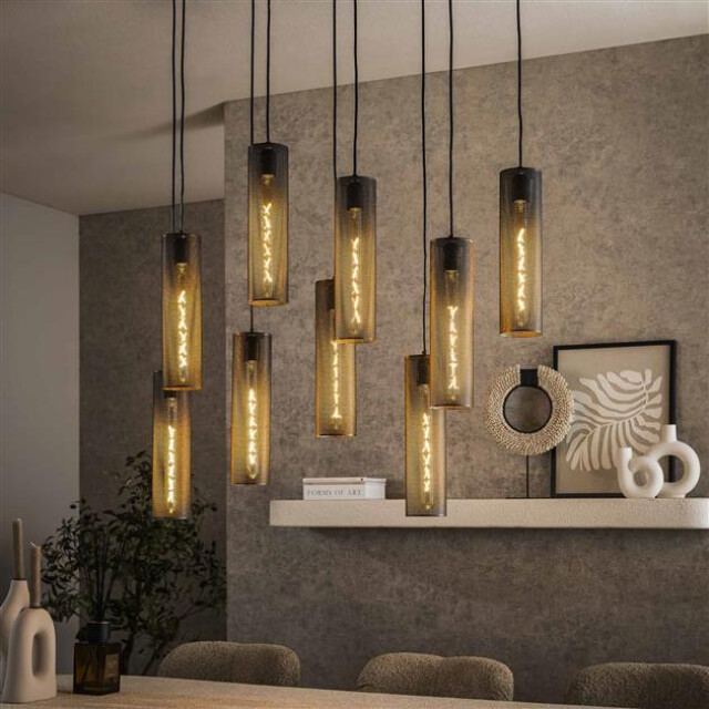 Hoyz hanglamp 5+4 tube mesh artic 3184013 large