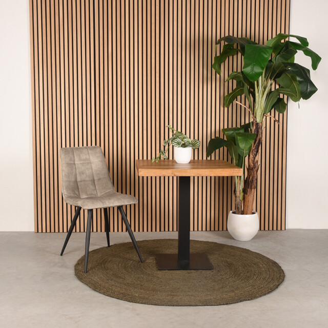 Label51 Eetkamerstoel jelt zand velours set van 2 3183574 large