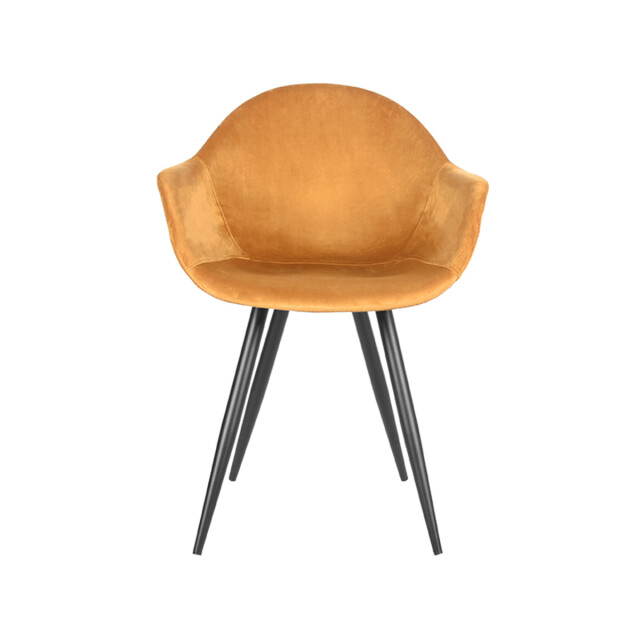 Label51 Eetkamerstoel forli oker fluweel set van 2 3183334 large