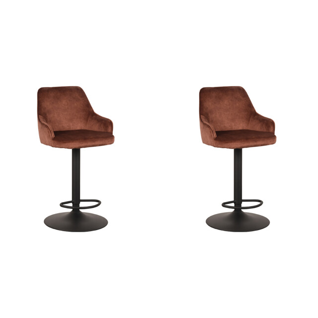 Label51 Barkruk fender rust velours 42 x 40cm set van 2 3183673 large
