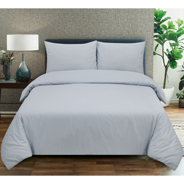 DoubleDry Dekbedovertrek 100% natuurlijk katoen lits jumeaux 240x200/220 cm + 3016638 large