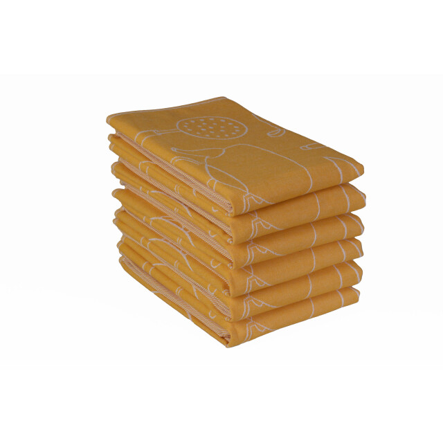 DoubleDry Luxe theedoeken set 6 stuks 50x70 cm 100% katoen hoge 3169258 large