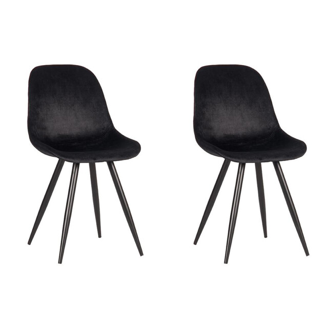 Label51 Eetkamerstoel capri - fluweel set van 2 3183212 large