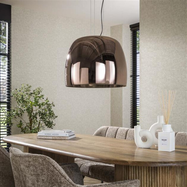 Hoyz hanglamp 1l drift xl glass copper color glas 3186151 large