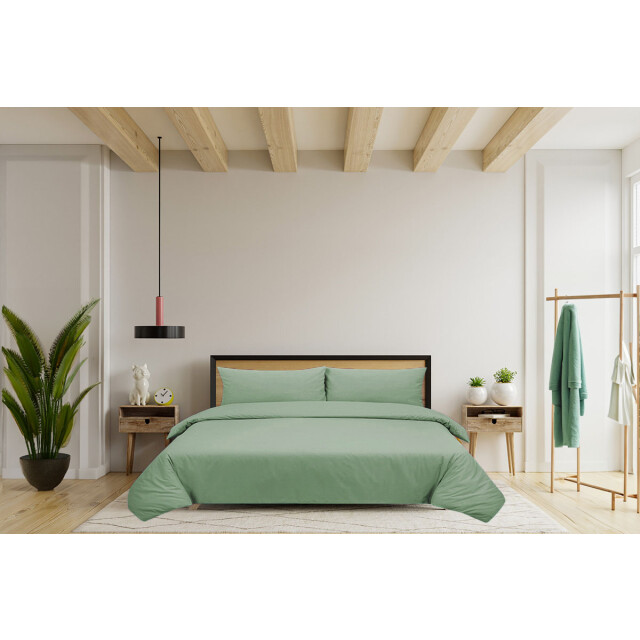 DoubleDry Dekbedovertrek 100% natuurlijk katoen lits jumeaux 240x200/220 cm + 2902334 large