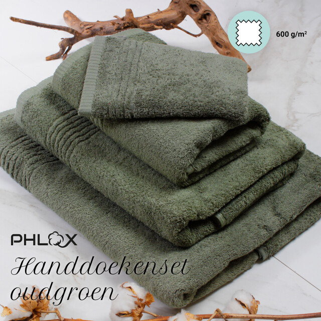 Phlox Handdoeken set 50x100 cm 6 stuks 600 g/m2 zacht katoen supreme 2925759 large