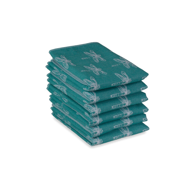 DoubleDry Luxe theedoeken set 6 stuks 50x70 cm 100% katoen hoge 3169257 large