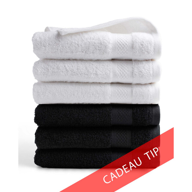DoubleDry Hotel handdoeken 50 x 100 cm – set van 6 – 100% katoen 500 g/m2 – 2976784 large