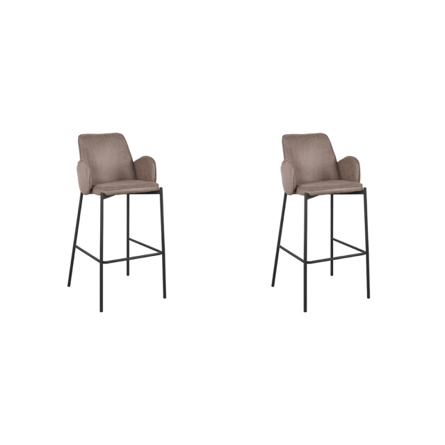 Label51 Barkruk joni - micro suede zithoogte 78 cm set van 2 3183491 large
