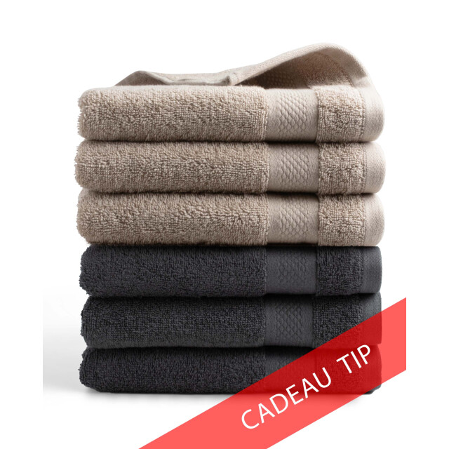 DoubleDry Hotel handdoeken 50 x 100 cm – set van 6 – 100% katoen 500 g/m2 – 2976783 large
