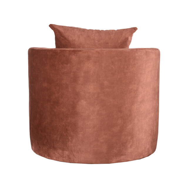 Label51 Fauteuil evy 90x90x75 cm rust velours 3183511 large
