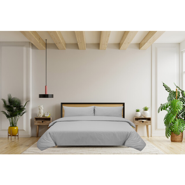 DoubleDry Dekbedovertrek 100% natuurlijk katoen lits jumeaux 240x200/220 cm + 3016637 large