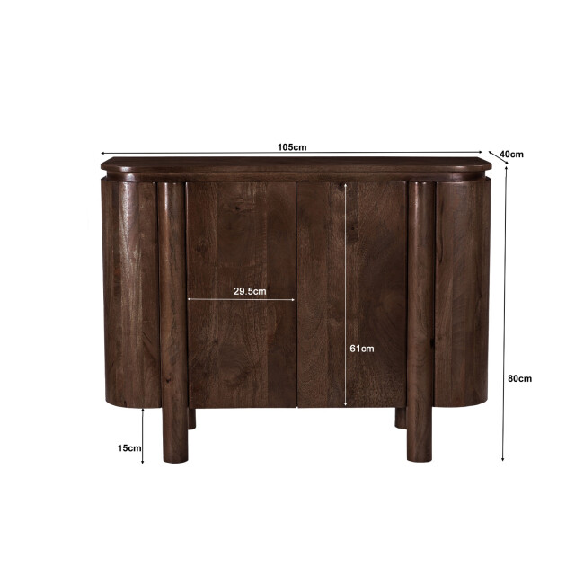 Livingfurn dressoir salano brown 105cm - 3186051 large