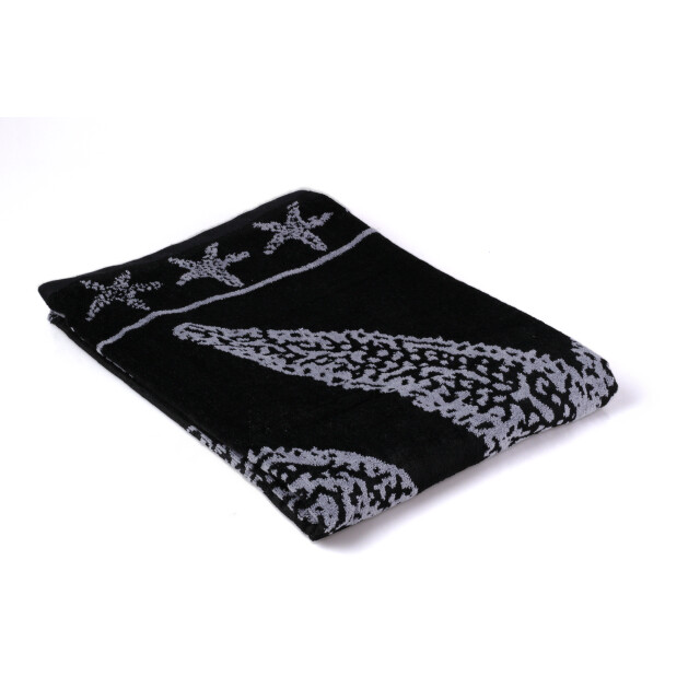 Phlox Strandlaken 100% katoen 1 zijde velour 90x160 star black 2904470 large