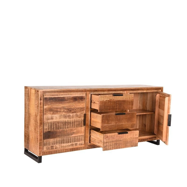 Label51 Dressoir glasgow rough mangohout 190 cm 3183230 large