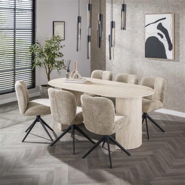 Hoyz eetkamertafel 180 arch travertin look 3184008 large