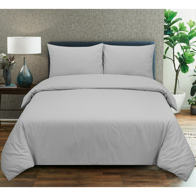 DoubleDry Dekbedovertrek 100% natuurlijk katoen lits jumeaux 240x200/220 cm + 3016637 large