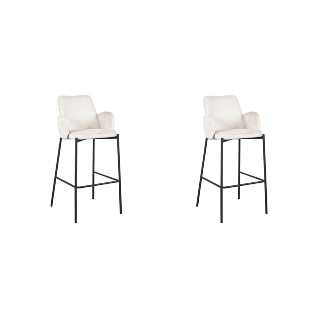 Label51 Barkruk joni - fluweel zithoogte 78 cm set van 2 3183490 large