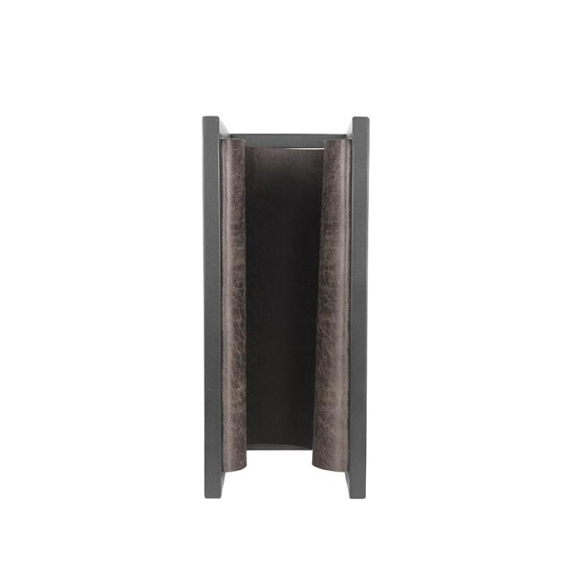Label51 Wanddecoratie magazinehouder antraciet leder 3183249 large