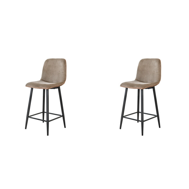 Hoyz barstoel rib rock zandkleur set van 2 3183989 large