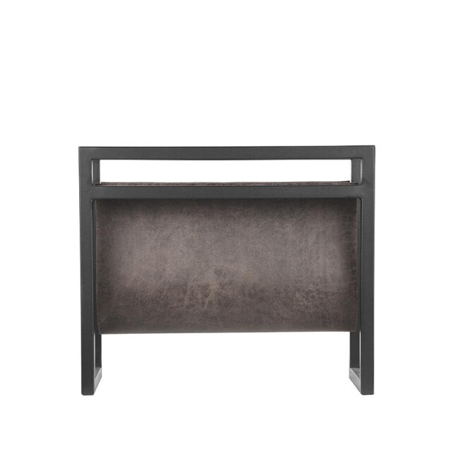 Label51 Wanddecoratie magazinehouder antraciet leder 3183249 large