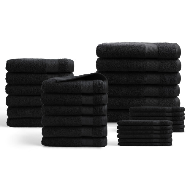 DoubleDry Hotel handdoeken 30-delig set 100% katoen 500 g/m2 zacht & 2825835 large