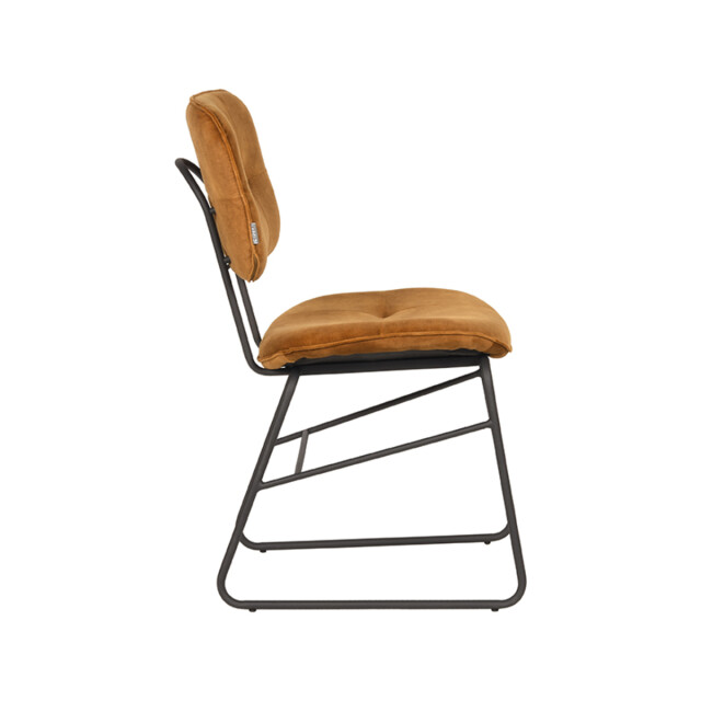 Label51 Eetkamerstoel dez oker velours set van 2 3183270 large