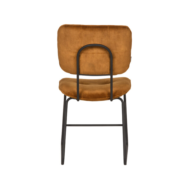 Label51 Eetkamerstoel dez oker velours set van 2 3183270 large