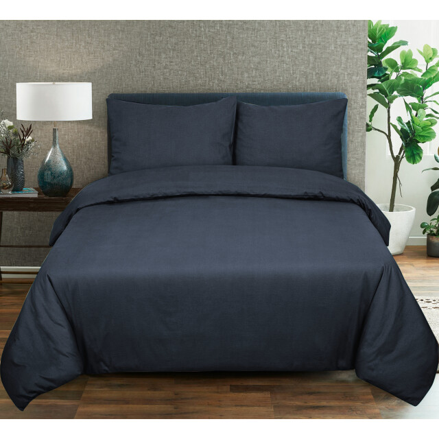 DoubleDry Dekbedovertrek 100% natuurlijk katoen lits jumeaux 240x200/220 cm + 3016630 large