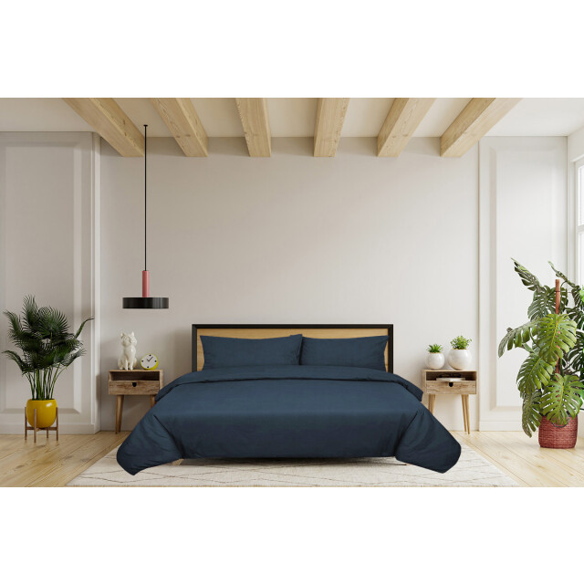 DoubleDry Dekbedovertrek 100% natuurlijk katoen lits jumeaux 240x200/220 cm + 3016630 large