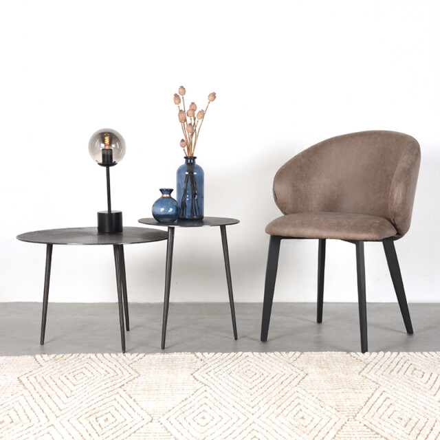 Label51 Eetkamerstoel logan - micro suede set van 2 3183504 large