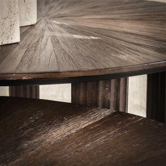 Hoyz salontafel maya teak teak rust brown set van 2 3185964 large