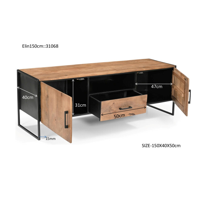 Livingfurn tv-meubel elin 150cm - 3186027 large