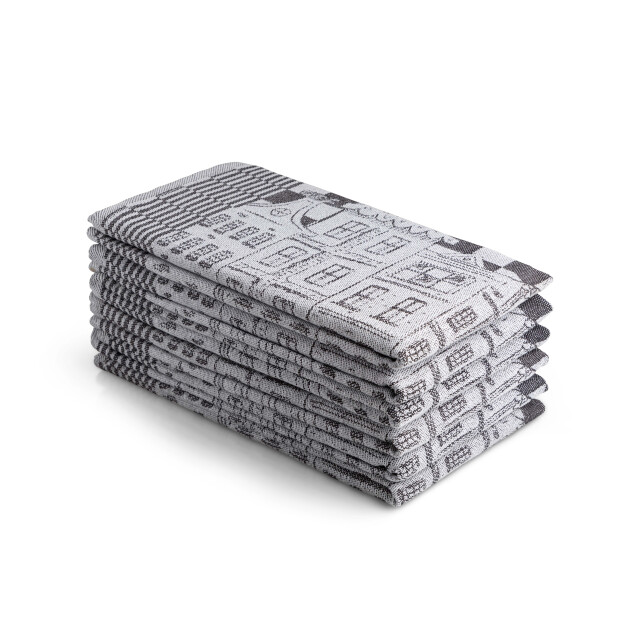 DoubleDry Luxe theedoeken set 6 stuks 50x70 cm 100% katoen hoge 2831735 large