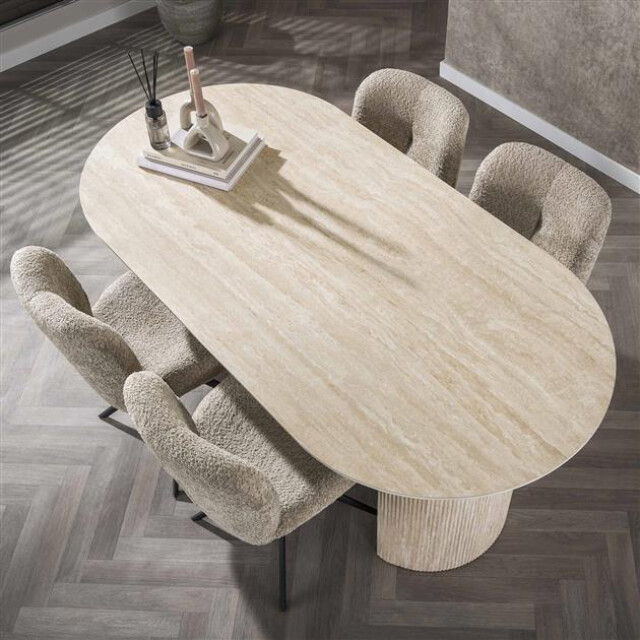 Hoyz eetkamertafel 180 arch travertin look 3184008 large