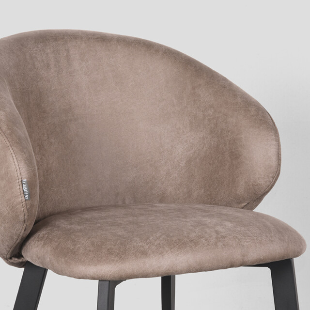 Label51 Eetkamerstoel logan - micro suede set van 2 3183504 large