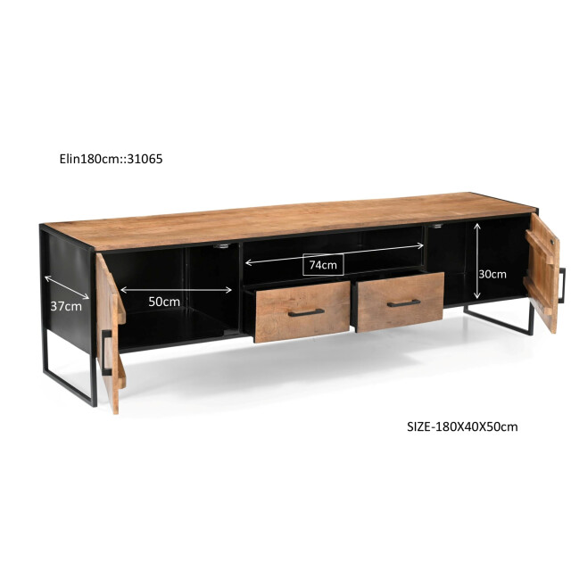 Livingfurn tv-meubel elin 180cm - 3186023 large