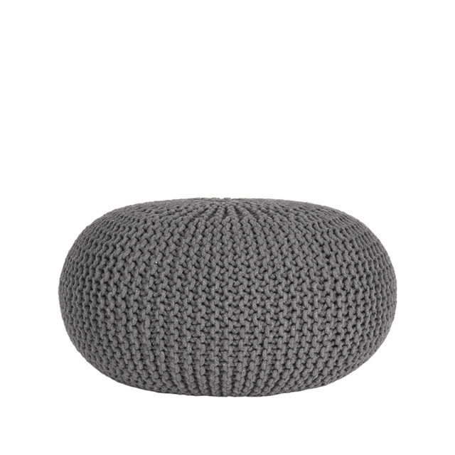 Label51 Poef knitted donker katoen l 3183243 large