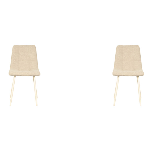 Label51 Eetkamerstoel nino 54x45x89 cm naturel stof set van 2 3183543 large
