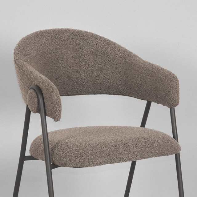 Label51 Eetkamerstoel lowen 58x60x84 cm - boucle set van 2 3183384 large