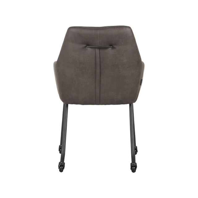 Label51 Eetkamerstoel lenny antraciet micro suede set van 2 3183502 large