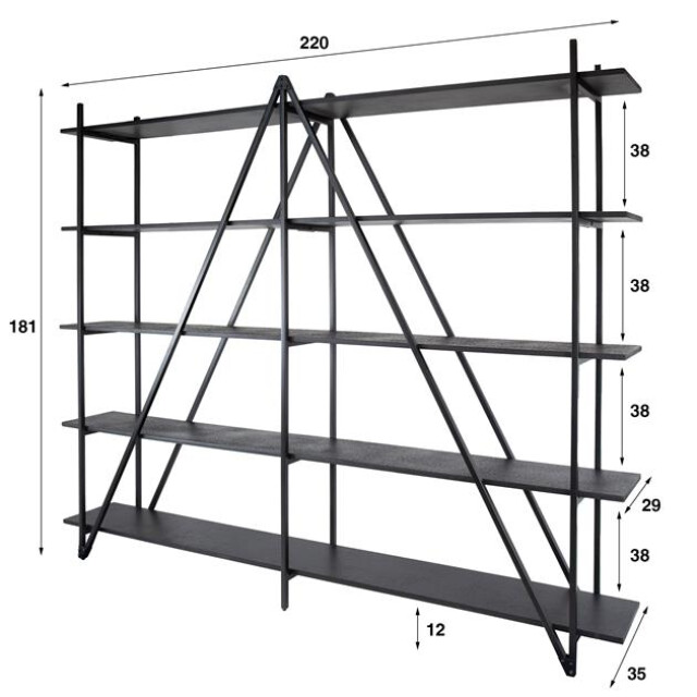Hoyz wandrek 220cm xl 5 laags piega - 3185982 large