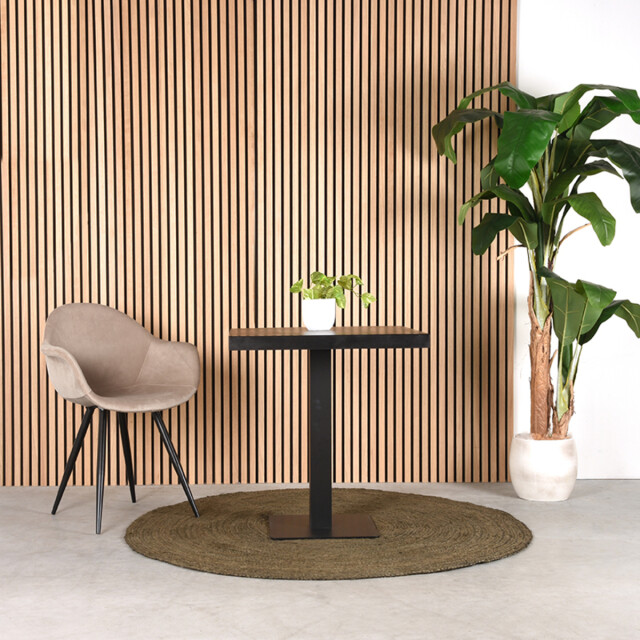 Label51 Eetkamerstoel forli zand fluweel set van 2 3183524 large