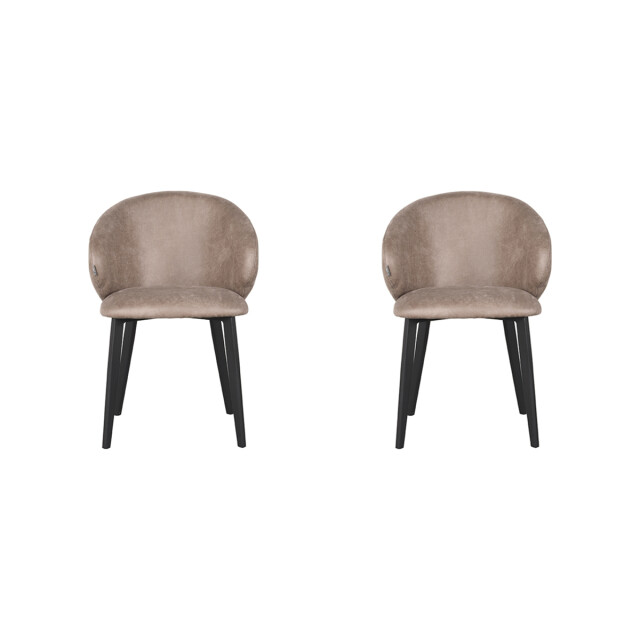 Label51 Eetkamerstoel logan - micro suede set van 2 3183504 large